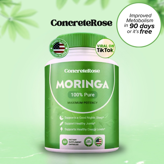 100% Pure Moringa Leaf Capsules (60ct)