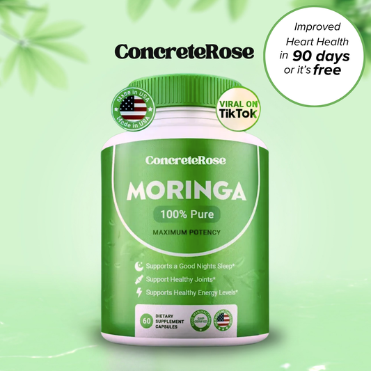 100% Pure Moringa Leaf Capsules (60ct)