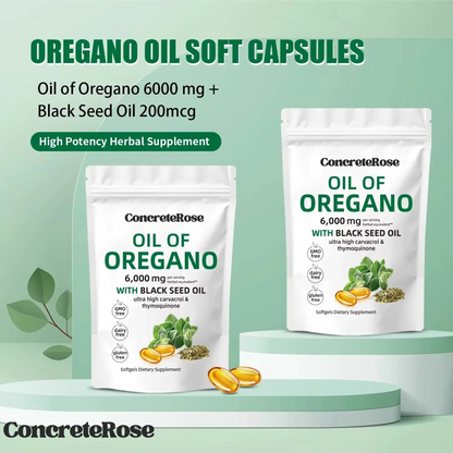 Oregano Oil with Black Seed Oil - 60 softgels