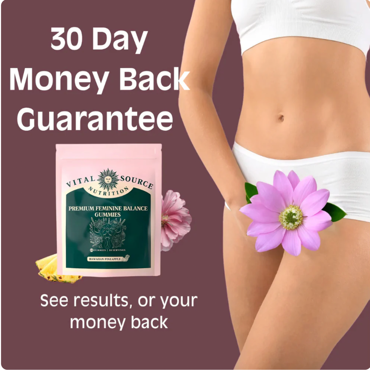 Premium Feminine Balance Gummies (60ct)